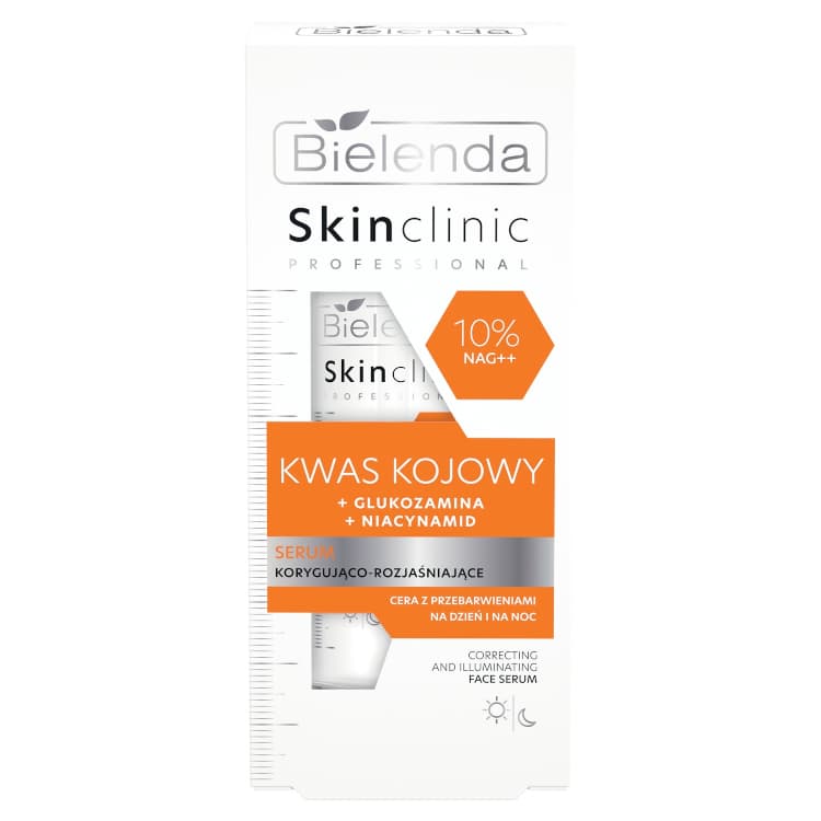 Skin Clinic Professional Face Serum - Korygująco-rozjaśniające serum do twarzy - Kwas kojowy -
