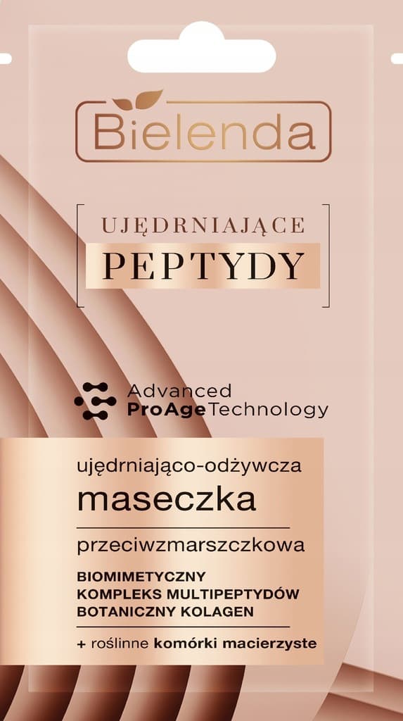 UJĘDRNIAJĄCE PEPTYDY UJĘDRNIAJĄCO- ODŻYWCZA MASECZKA PRZECIWZMARSZCZKOWA