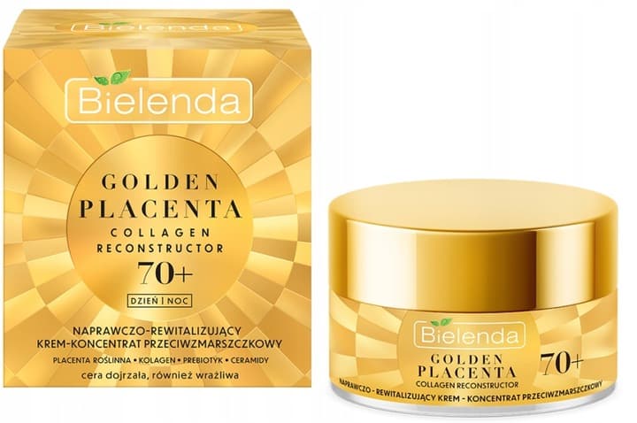 Golden Placenta 70+ Naprawczo-rewitalizujący krem-koncentrat przeciwzmarszczkowy na dzień i na noc