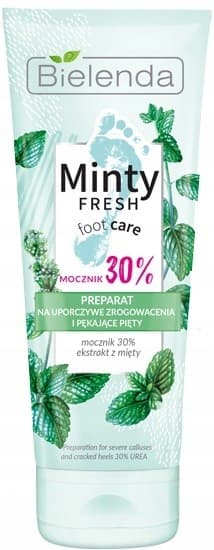 MINTY FRESH FOOT CARE - Preparat na uporczywe zrogowacenia i pękające pięty - Mocznik 30% -