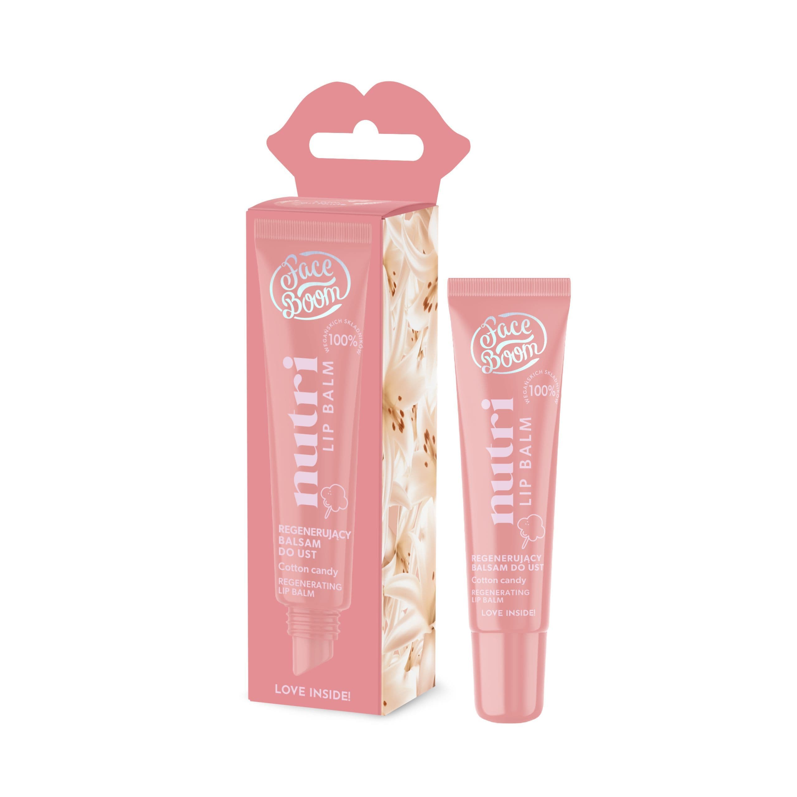 Regenerujący balsam do ust z ekstraktem z wanilii, COTTON CANDY