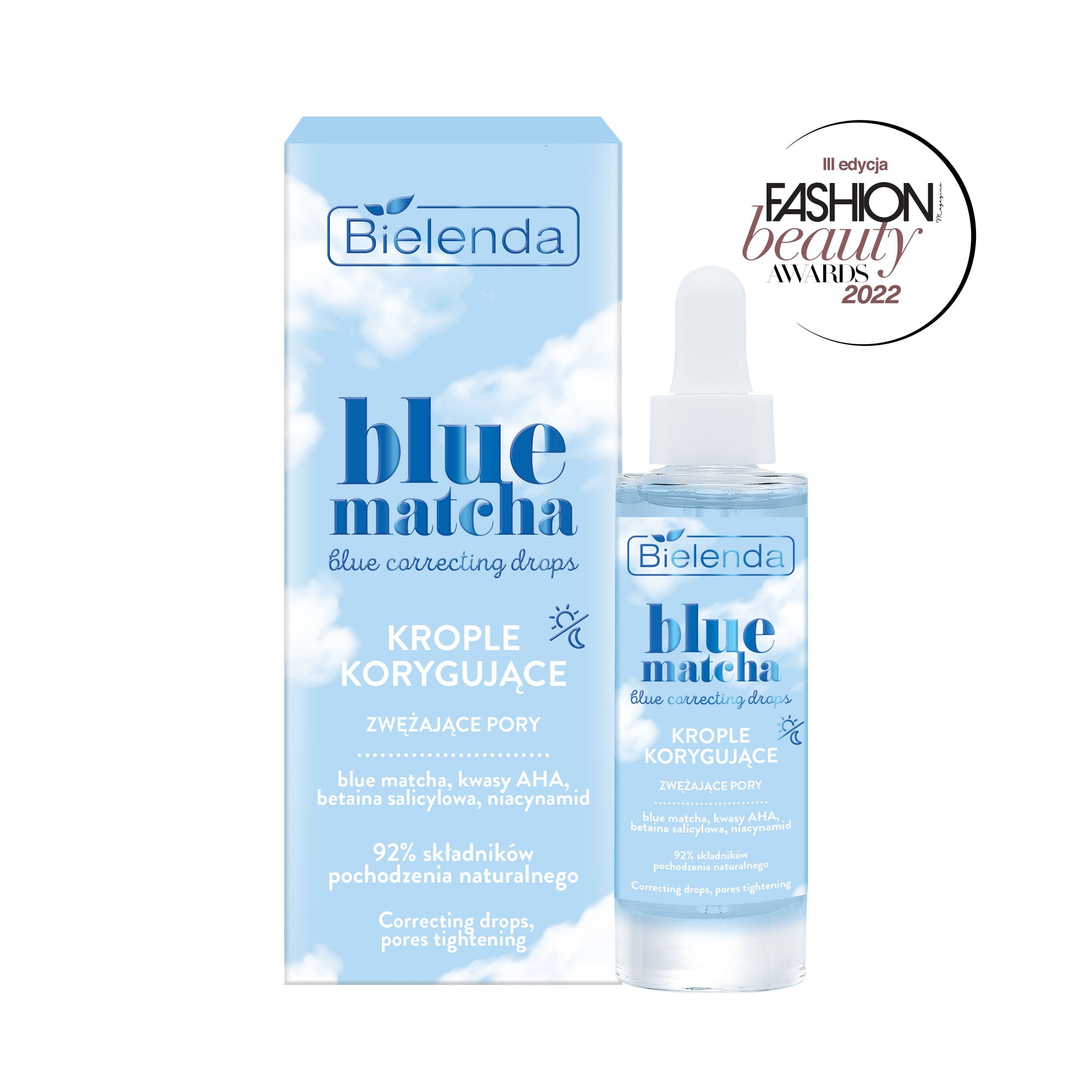 Blue correcting drops – krople korygujące, zwężające pory