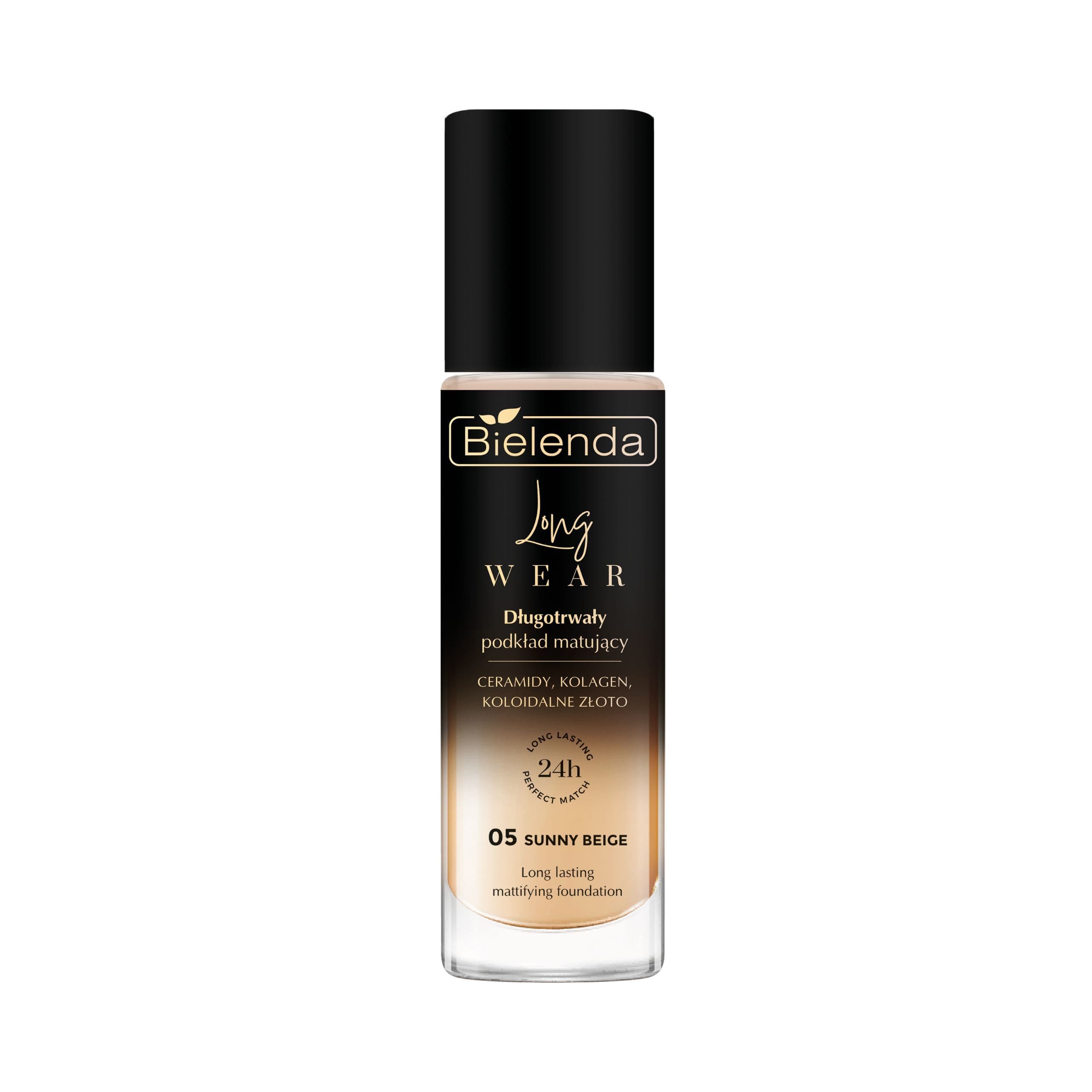 Podkład Sunny Beige 05 - matujący ceramidy + kolagen + koloidalne złoto