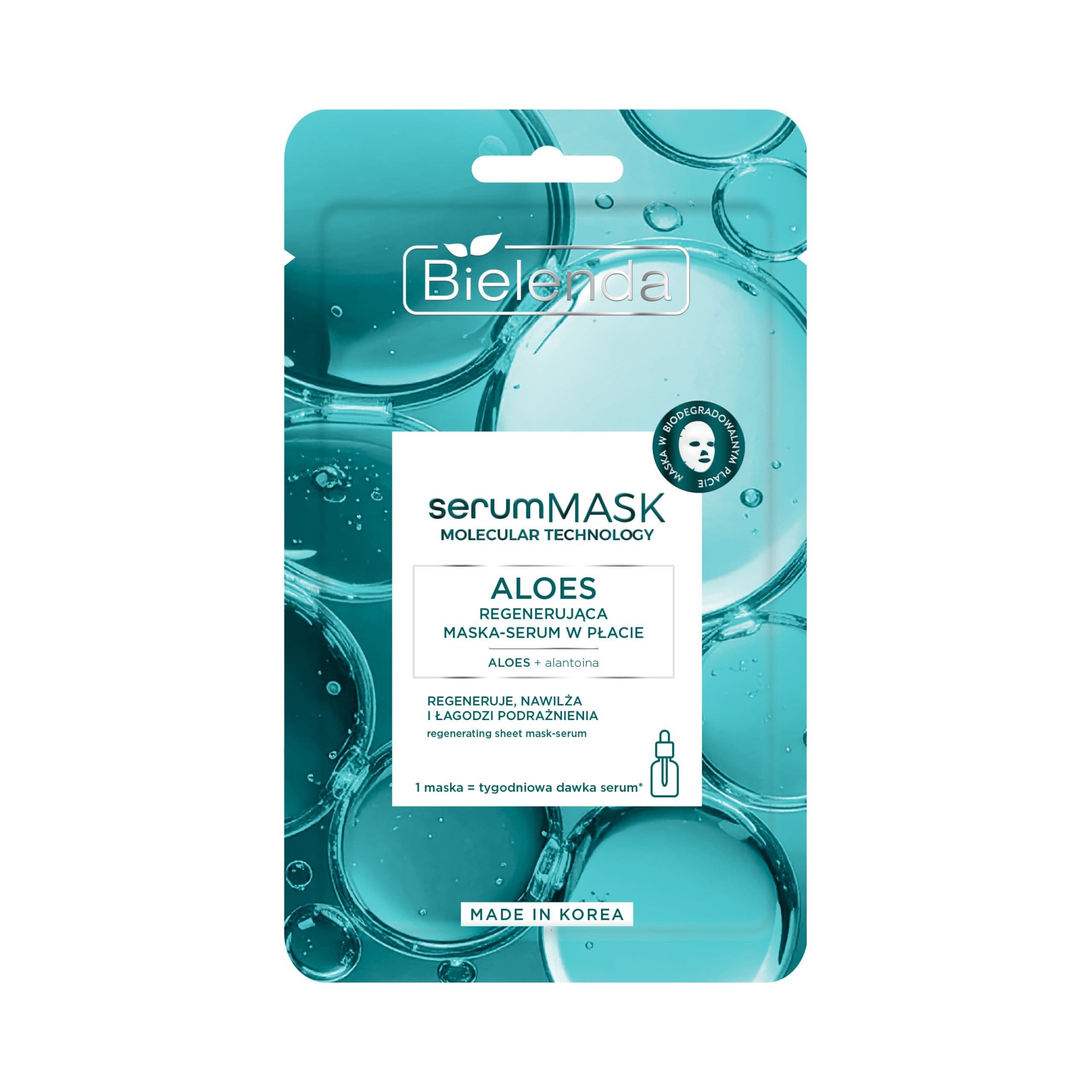 Aloes Regenerująca maska-serum w płacie