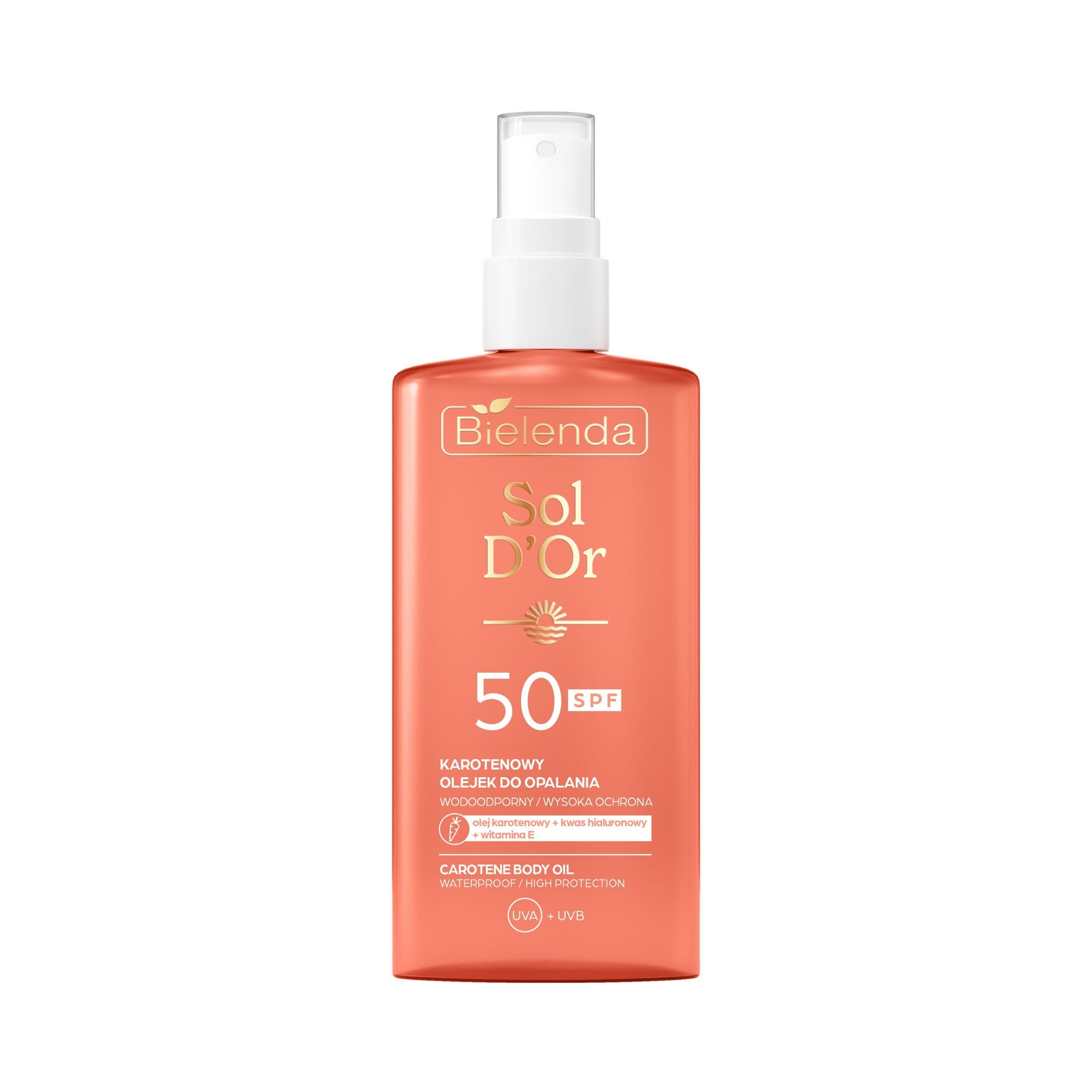 Karotenowy olejek do opalania SPF 50