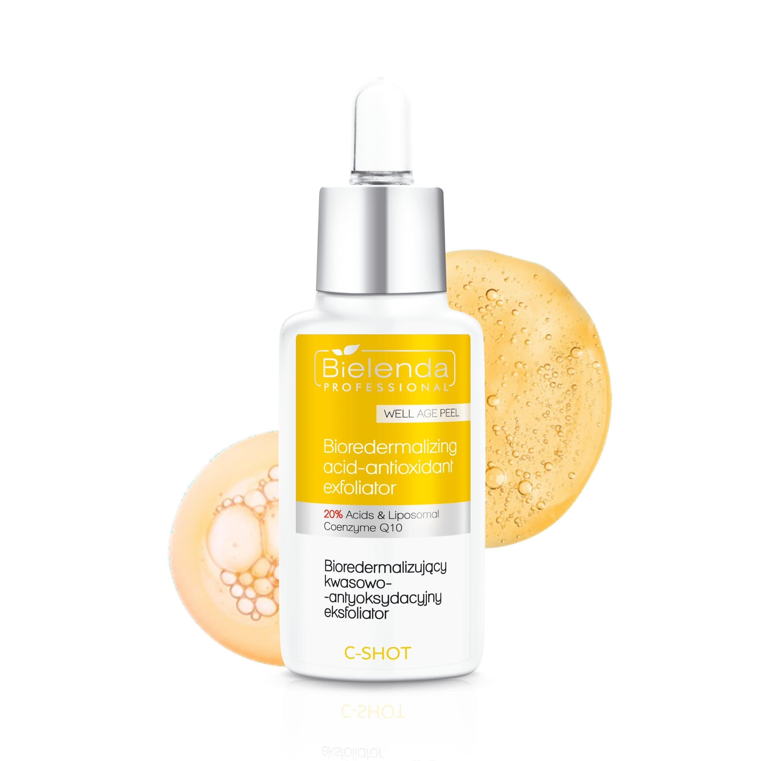 Bioredermalizujący kwasowo-antyoksydacyjny eksfoliator 20% Acids & Liposomal Coenzyme Q10 WELL AGE PEEL