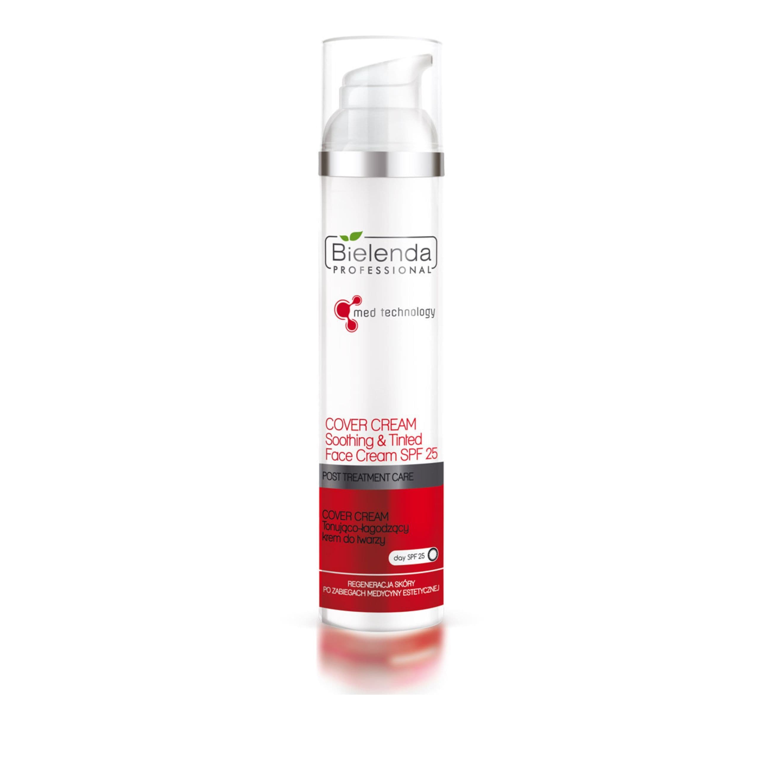 POST TREATMENT CARE - COVER CREAM Tonująco - łagodzący krem do twarzy SPF 25