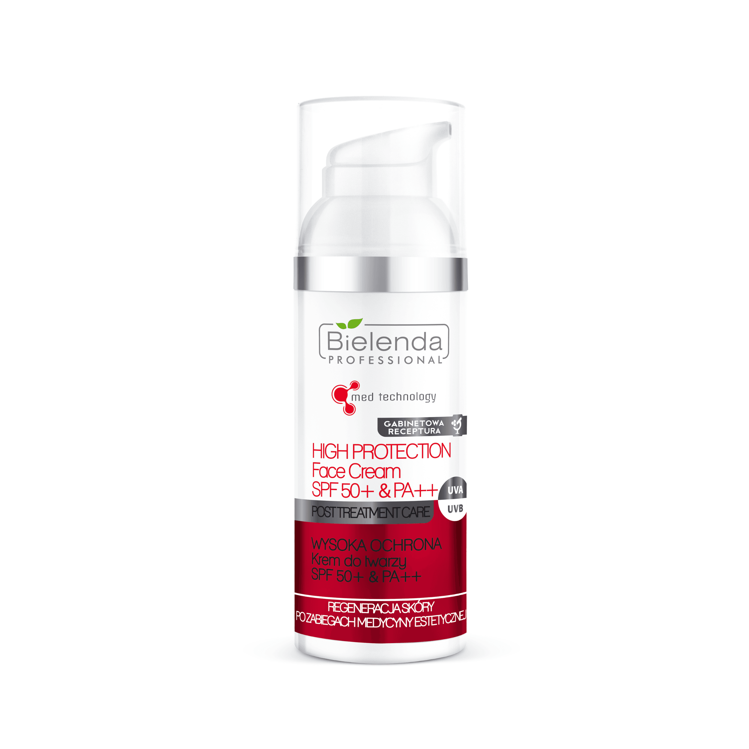 POST TREATMENT CARE - WYSOKA OCHRONA Krem do twarzy SPF 50+ & PA++