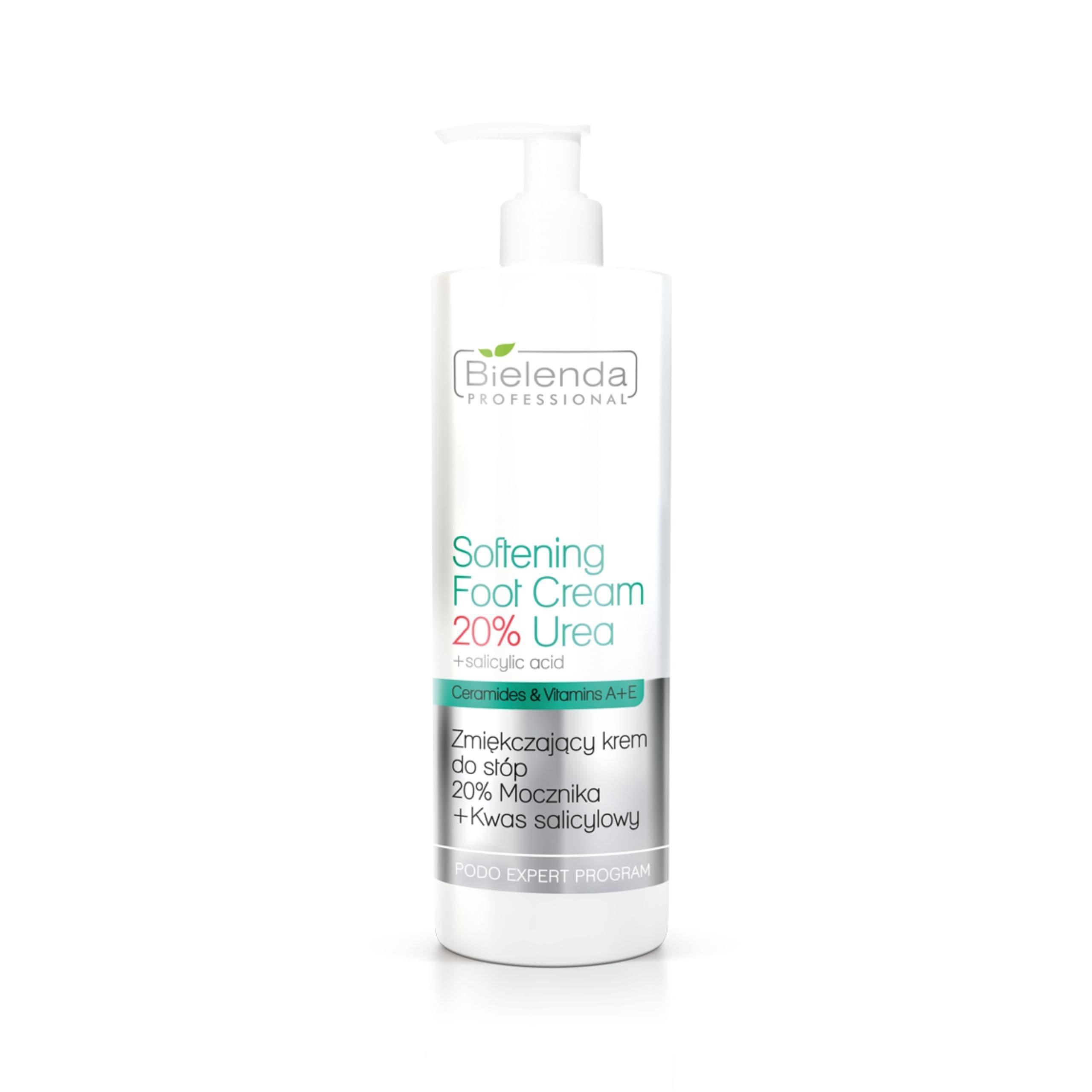 Zmiękczający krem do stóp 20% mocznika + kwas salicylowy