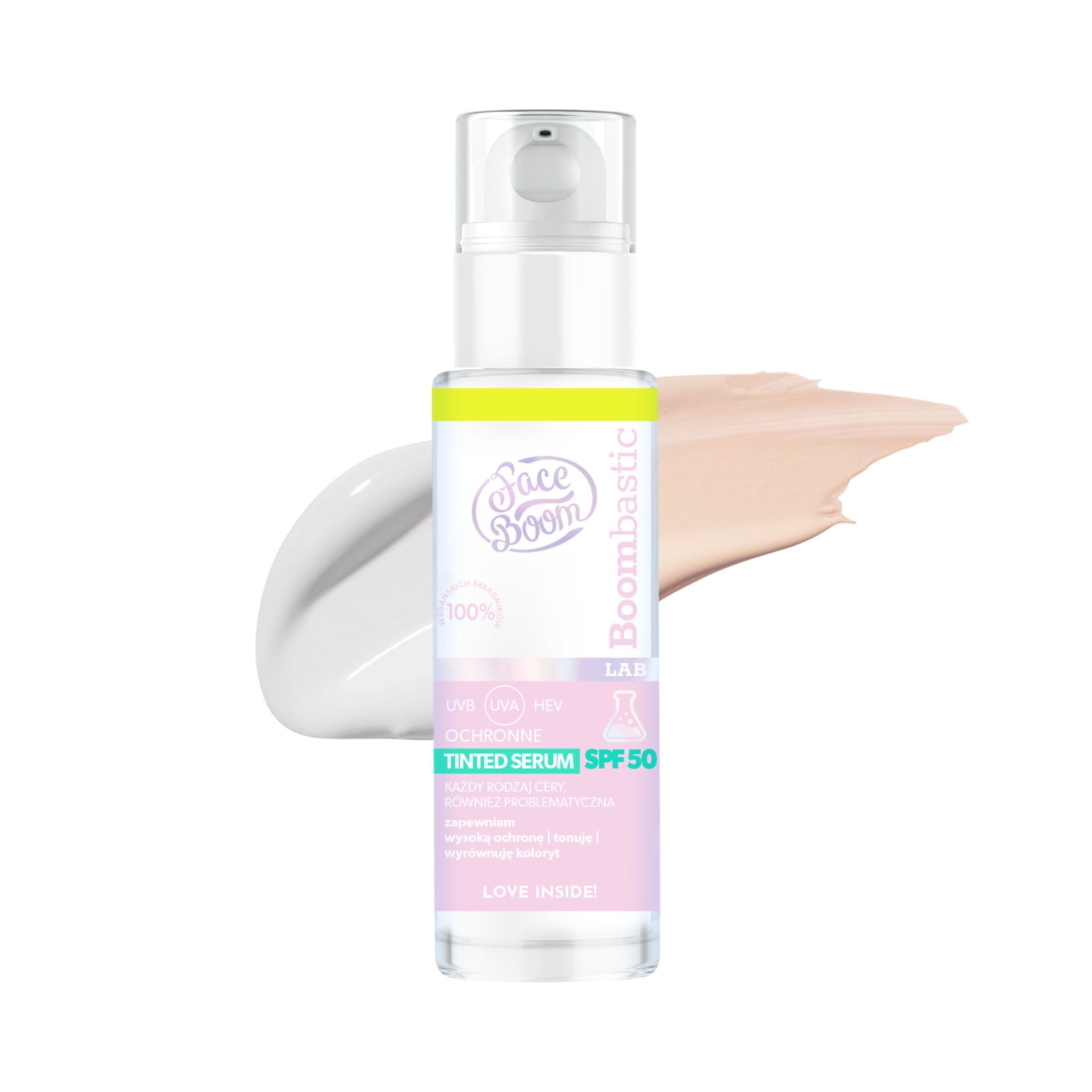 Face Boom Boombastic Lab ochronne serum do twarzy tinted SPF50