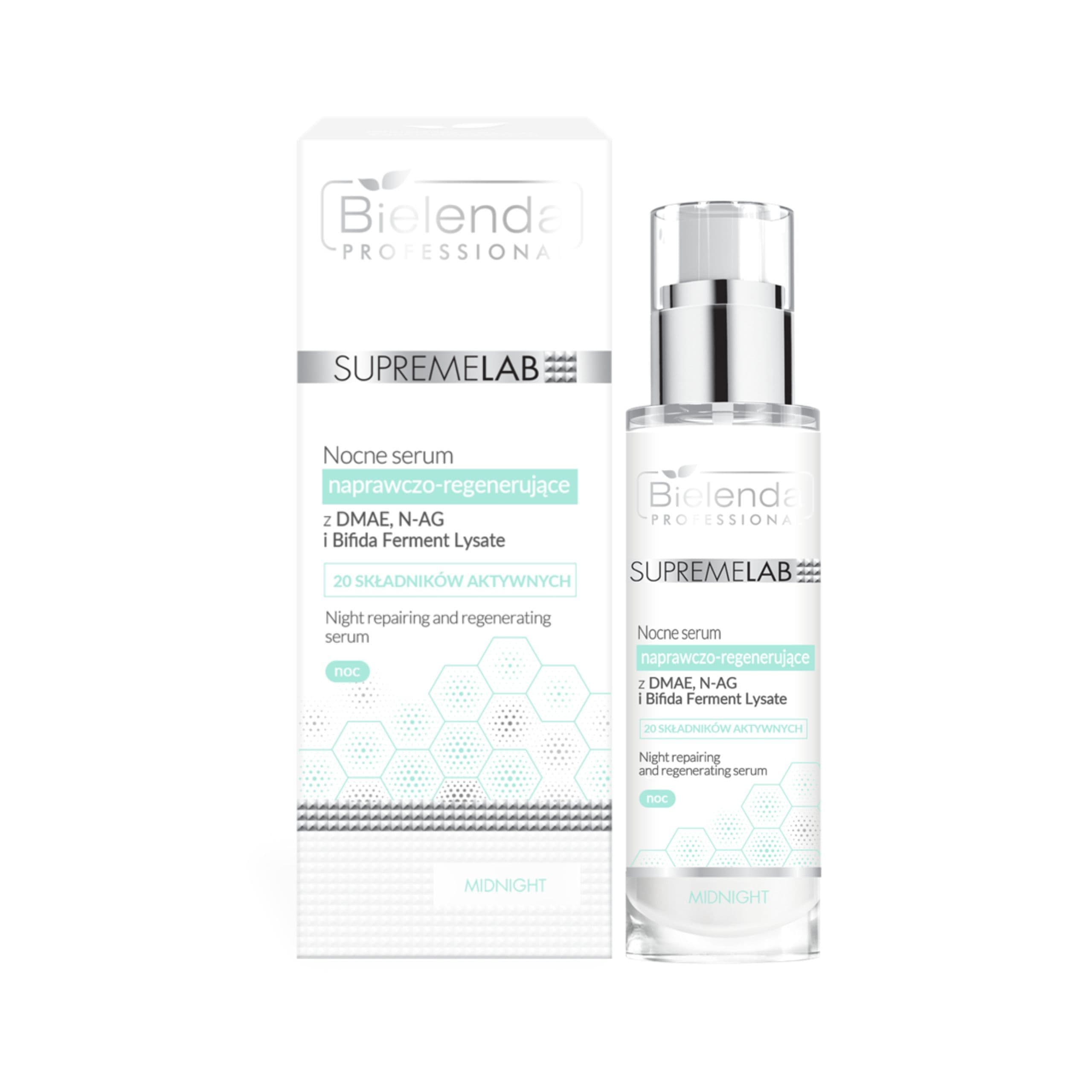 Nocne serum naprawczo – regenerujące z DMAE, N-AG, Bifida Ferment Lysate