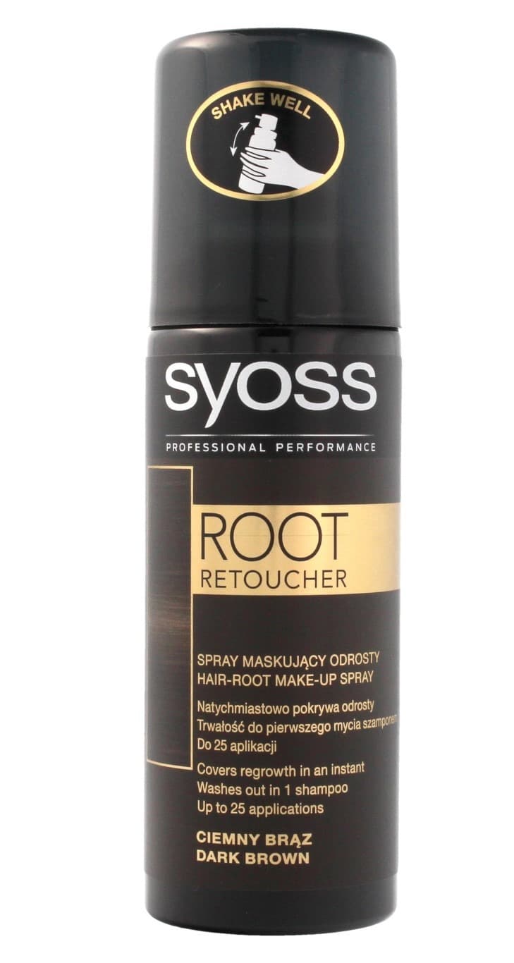 Root Retoucher farba do włosów root retoucher ciemny braz spray maskujacy odrosty