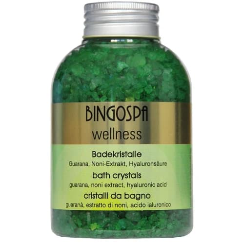 WELLNESS - Bath Crystals - Kryształy do kąpieli z guaraną, noni i kwasem hialuronowym -
