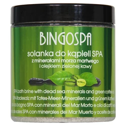 SPA Bath Brine - Solanka do kąpieli SPA z minerałami Morza Martwego i olejkiem zielonej kawy -
