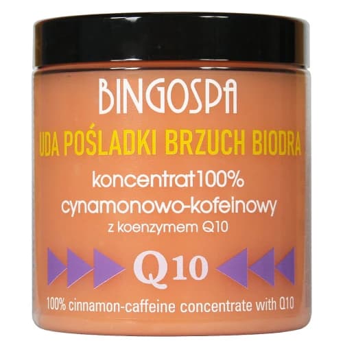 UDA POŚLADKI BRZUCH BIODRA Koncentrat 100% cynamonowo-kofeinowy z koenzymem Q10 BINGOSPA