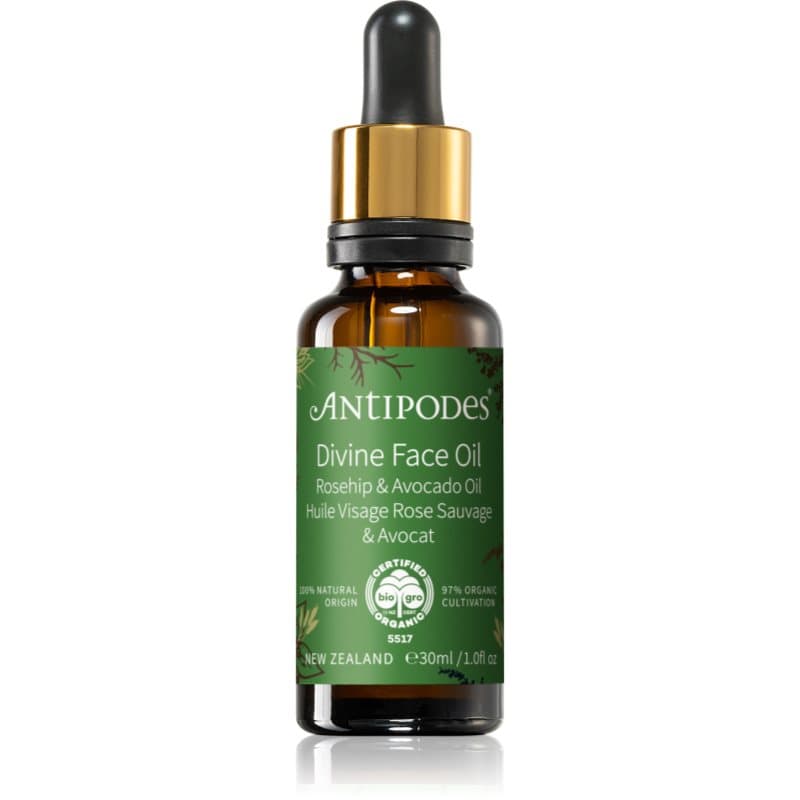 Divine Face Oil Rosehip & Avocado Oil serum ochronne przeciw pierwszym oznakom starzenia skóry
