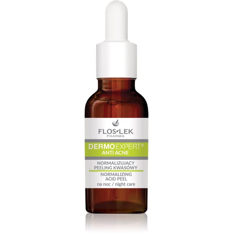DermoExpert Anti Acne delikatne serum peelingujące na noc do normalizacji cery