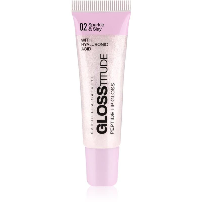 Glosstitude Peptide Lip Gloss nawilżający błyszczyk do ust odcień 02 Sparkle & Slay