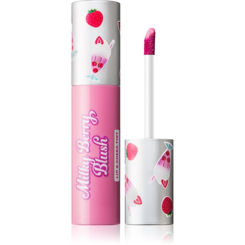 Milkshake Milky Berry Blush wieofunkcyjny kosmetyk do makijażu ust i policzków odcień Strawberry Shake