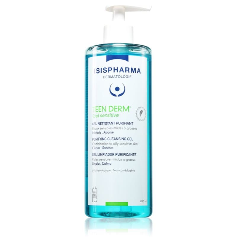 Teen Derm Gel Sensitive żel oczyszczający do skóry wrażliwej ze skłonnością do wyprysków