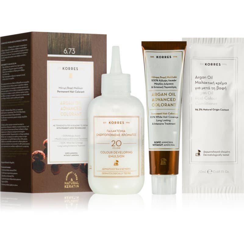 Argan Oil trwała farba do włosów z olejkiem arganowym odcień 6.73 Golden Cocoa