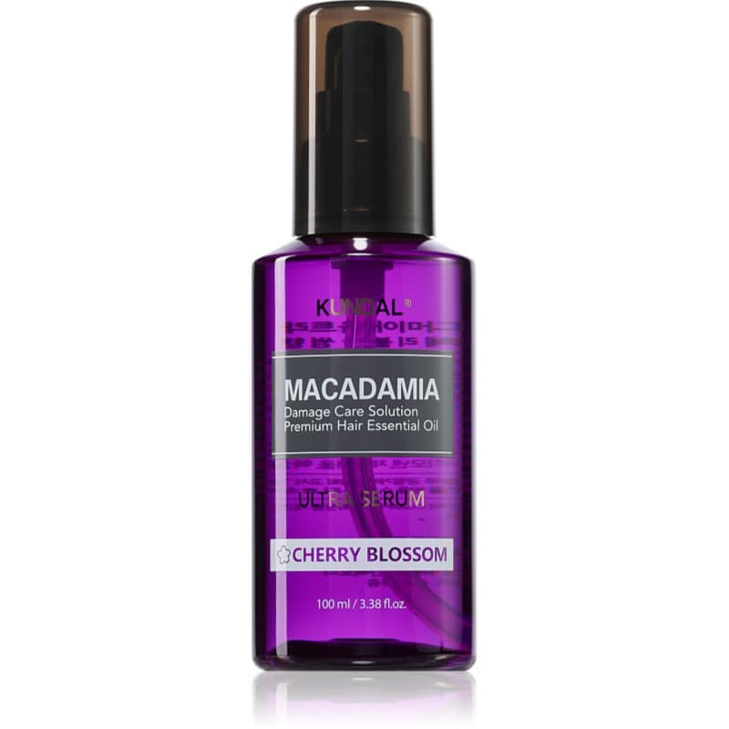 Macadamia Ultra Serum Cherry Blossom regenerujące serum w olejku do włosów zniszczonych