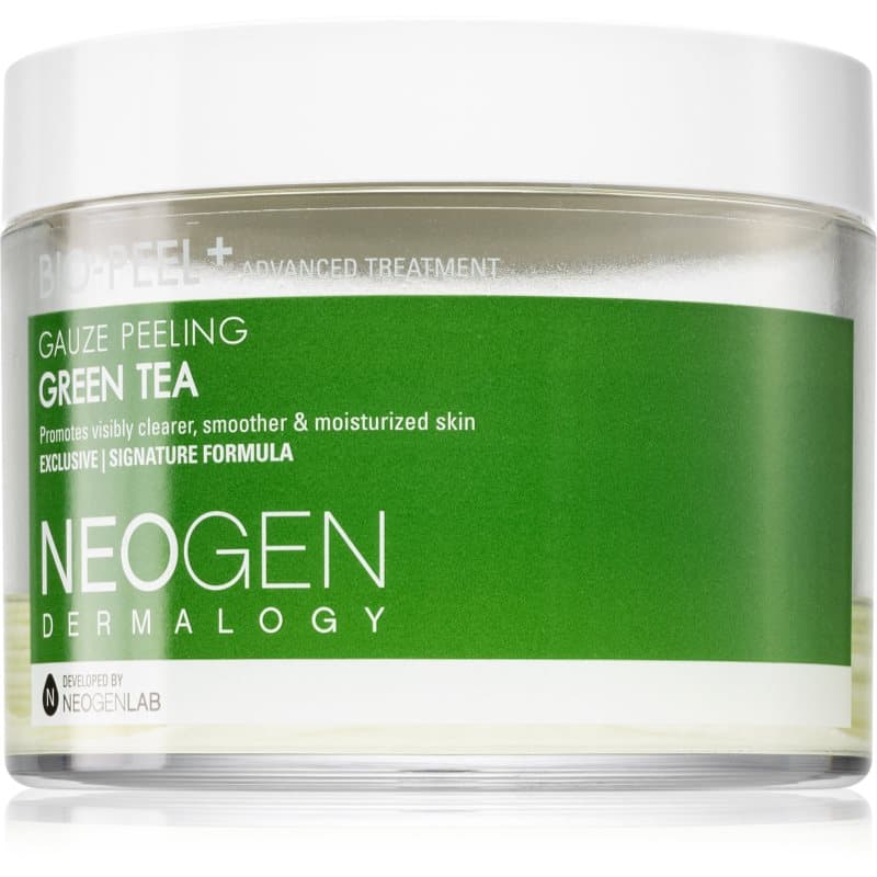 Bio-Peel+ Gauze Peeling Green Tea złuszczające płatki do twarzy do rozjaśnienia i nawilżenia