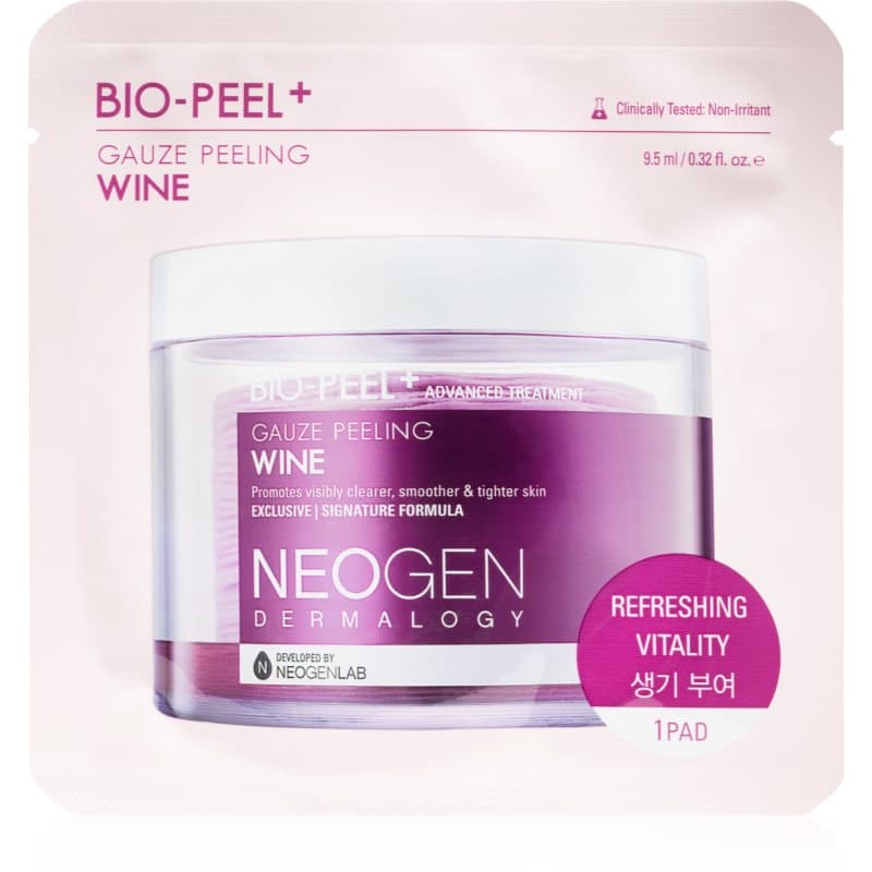 Bio-Peel+ Gauze Peeling Wine złuszczające płatki do twarzy do wygładzenia skóry i zmniejszenia porów