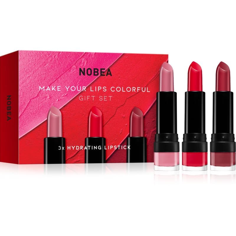 Beauty Pleasure NOBEA Make Your Lips Colorful Gift Set zestaw szminek edycja upominkowa