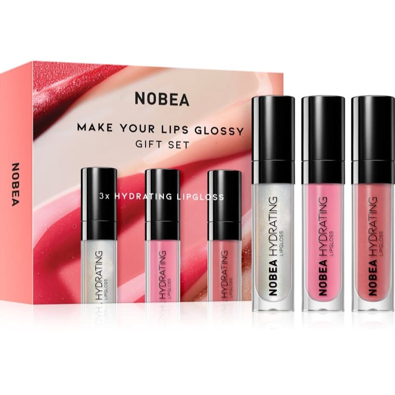 Beauty Pleasure NOBEA Make Your Lips Glossy Gift Set zestaw błyszczyków edycja upominkowa
