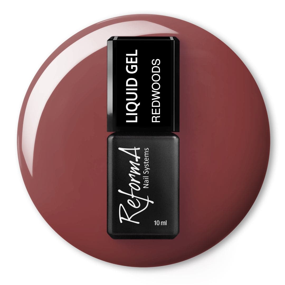 Żel w pędzelku, do szybkiego uzupełniania, burgundowy, winny, kolorowy żel w butelce Liquid Gel - Redwoods