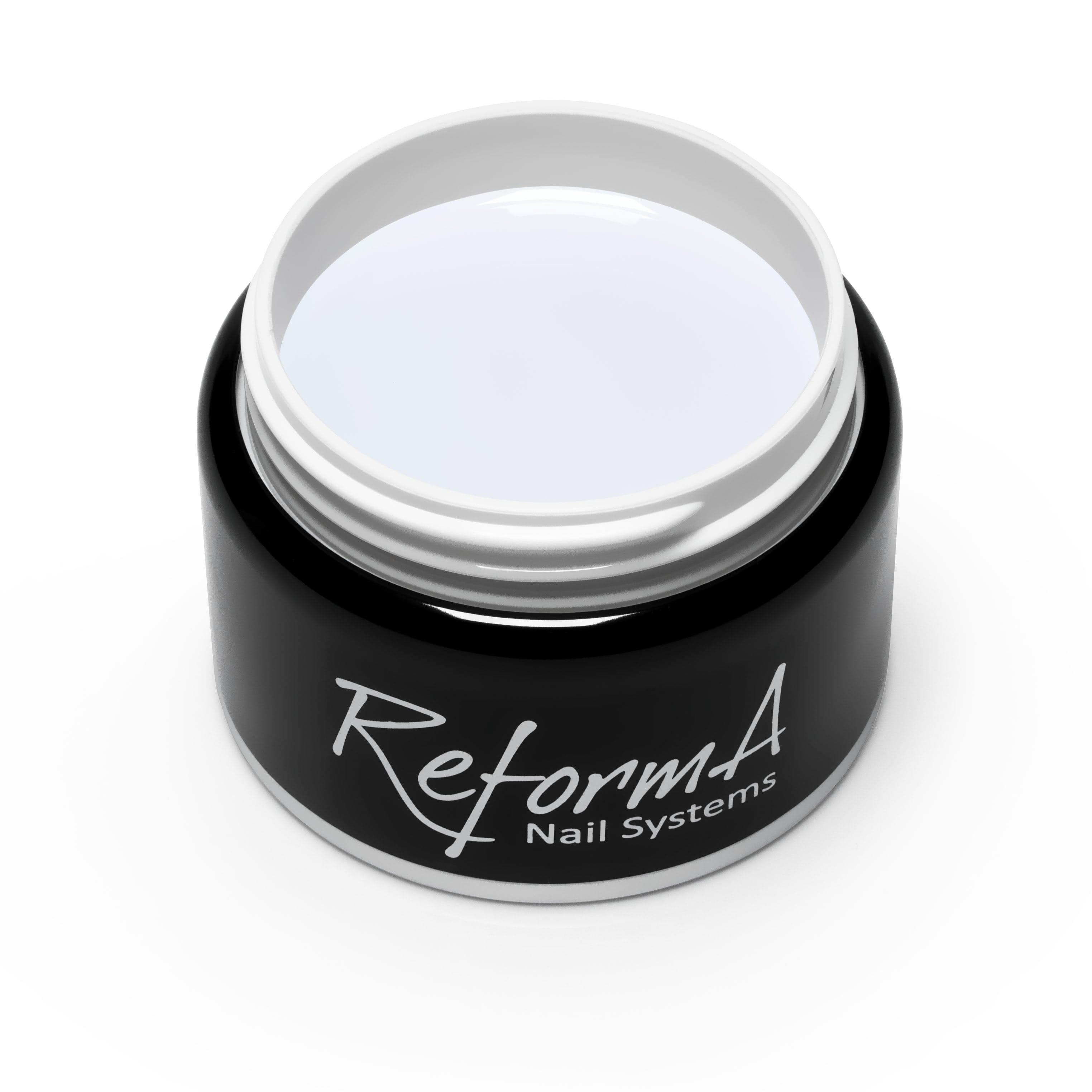 Żel w pędzelku, do szybkiego uzupełniania, mleczny żel w butelce Liquid Gel - Crystal White
