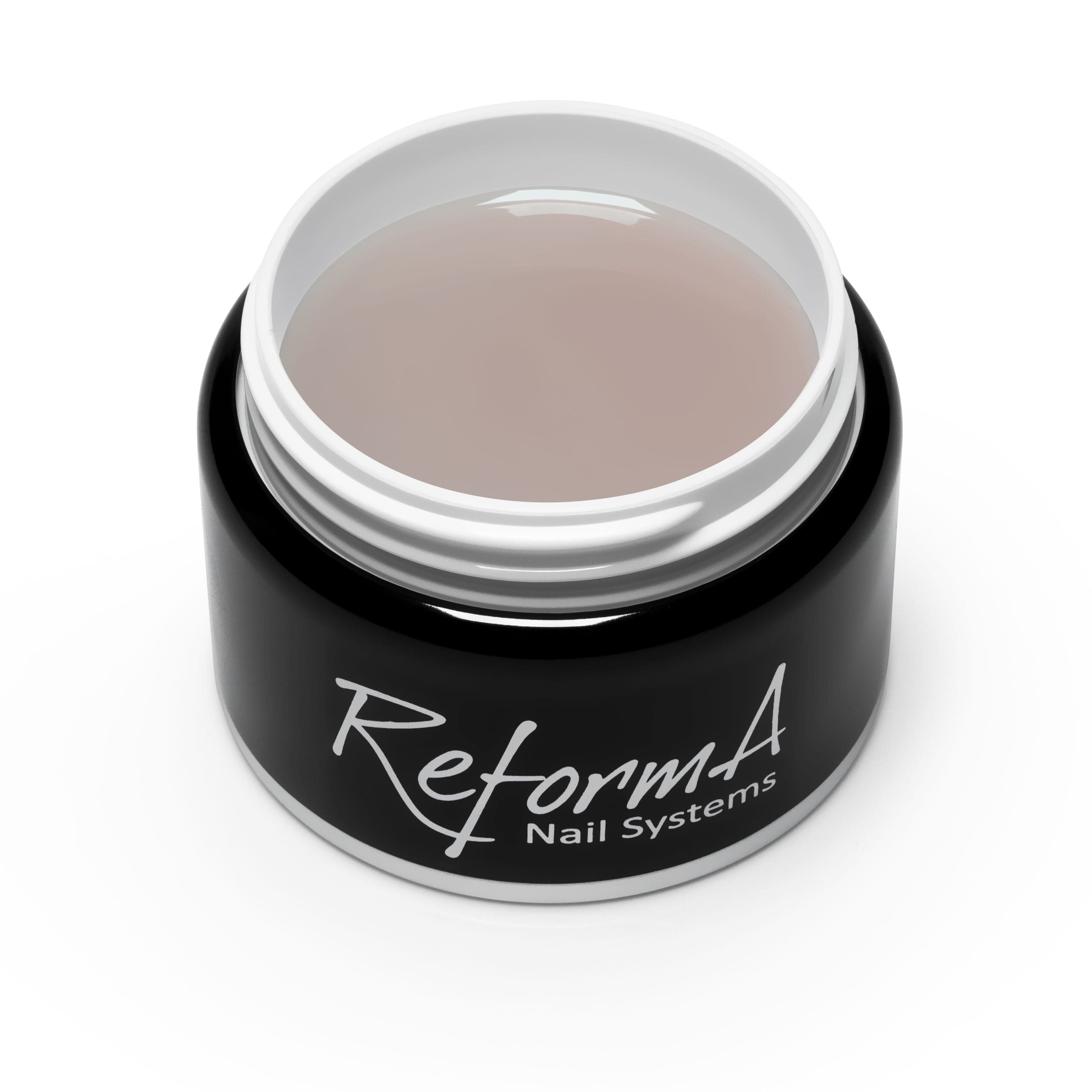 Żel w pędzelku, do szybkiego uzupełniania, szarobeżowy żel w butelce Liquid Gel - Pink Champagne