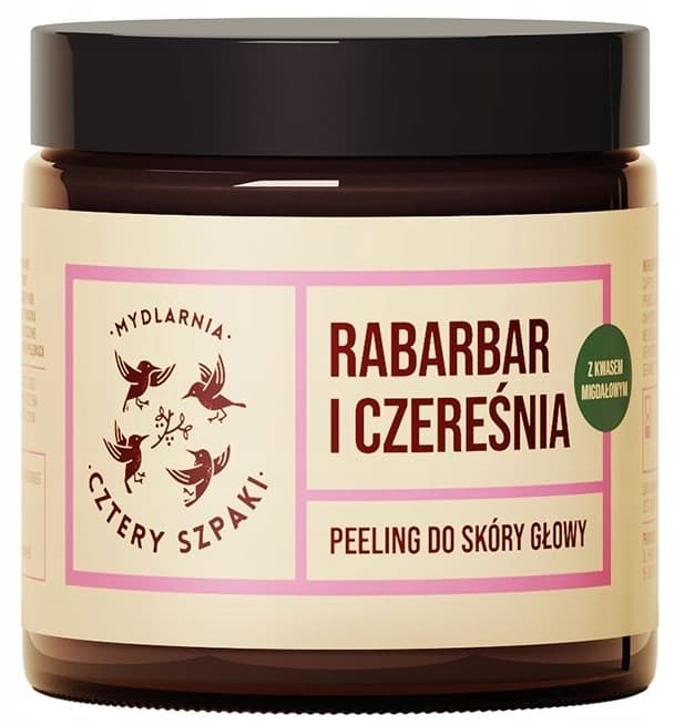 4szpaki Mydlarnia Cztery Szpaki Rabarbar I Czereśnia Peeling do skóry głowy