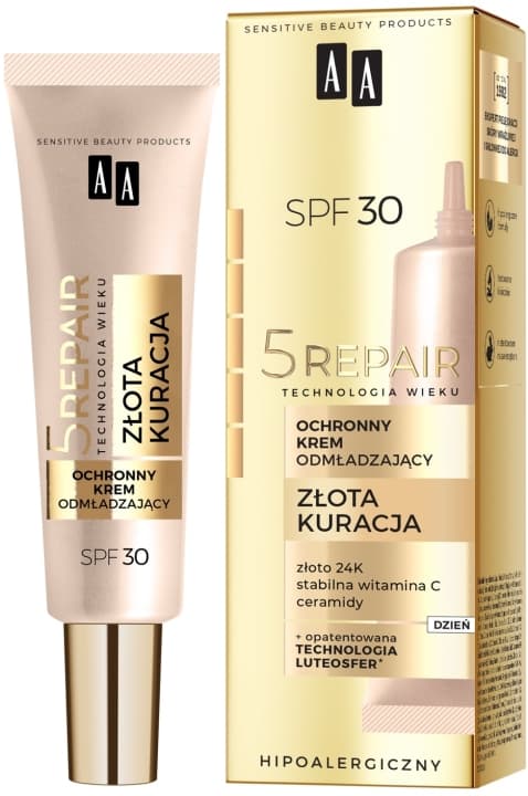 Technologia Wieku 5Repair Ochronny Krem Odmładzający Złota Kuracja SPF 30