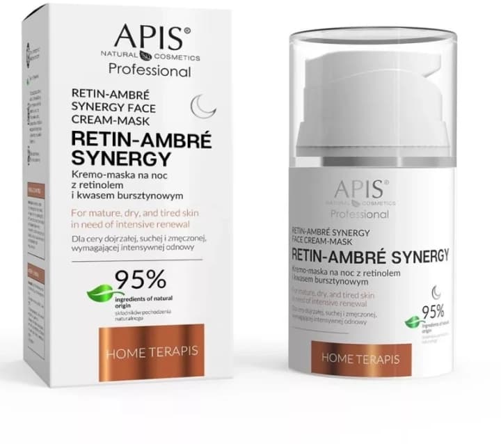 Retin-Ambre Synergy Home Terapis Kremo-maska na noc z retinolem i kwasem bursztynowym
