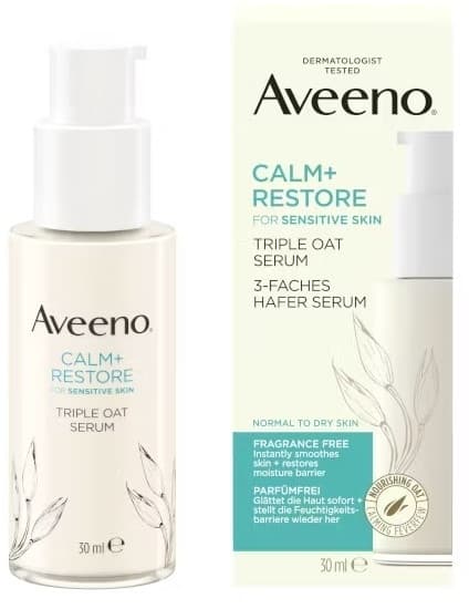 Calm+ Restore Serum z kompleksem z potrójnym owsem