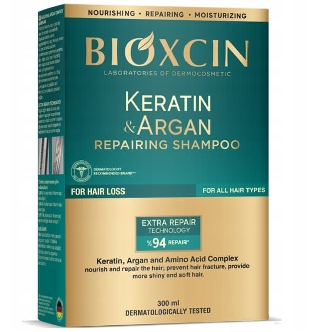 Keratin & Argan Szampon regenerujący