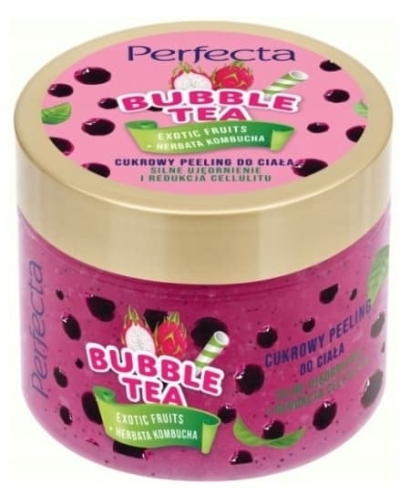 BUBBLE TEA Cukrowy peeling do ciała Exotic Fruits