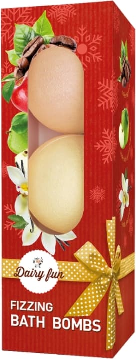Dairy Fun X-MASS Kule do kąpieli wanilia, kawa, jabłko karmel 3 x (Data ważności 30.09.2026)