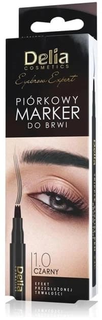 Eyebrow Expert 1.0 Czarny piórkowy marker do brwi 24 h