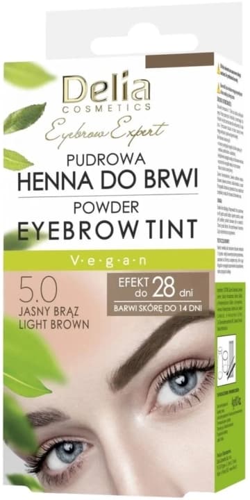 Henna pudrowa do brwi 5.0 Jasny brąz