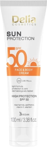 Krem przeciwsłoneczny do twarzy i ciała SPF50 SUN PROTECTION