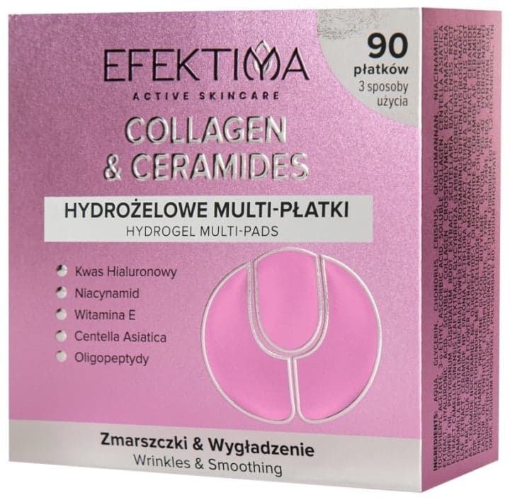 Collagen & Ceramides Hydrożelowe Multi płatki Zmarszczki i Wygładzenie