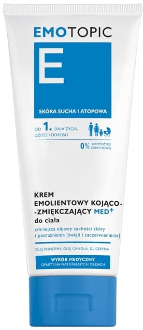 Krem Emolientowy Kojąco-Zmiękczający do ciała do codziennego stosowania
