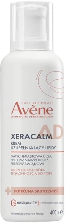 Eau Thermale Avene XeraCalm A.D Krem uzupełniający lipidy skóra bardzo sucha ze skłonnościami do atopii