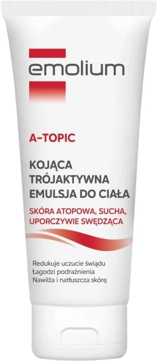 A-Topic Emulsja do ciała kojąca trójaktywna skóra atopowa, sucha, uporczywie swędząca