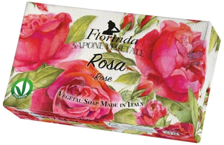 FLORINDA Naturalne mydło róża