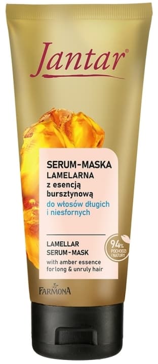 Jantar Serum-maska lamelarna do włosów długich i niesfornych z esencją bursztynową