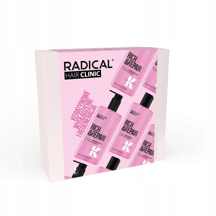 Radical Zestaw prezentowy Hair Clinic (szampon regenerujący + odżywka regenerująca)